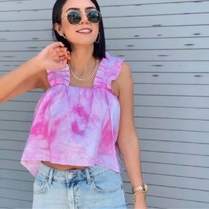Zara Tie Dye Poplin Top, NWT Influencer Favorite! 💖